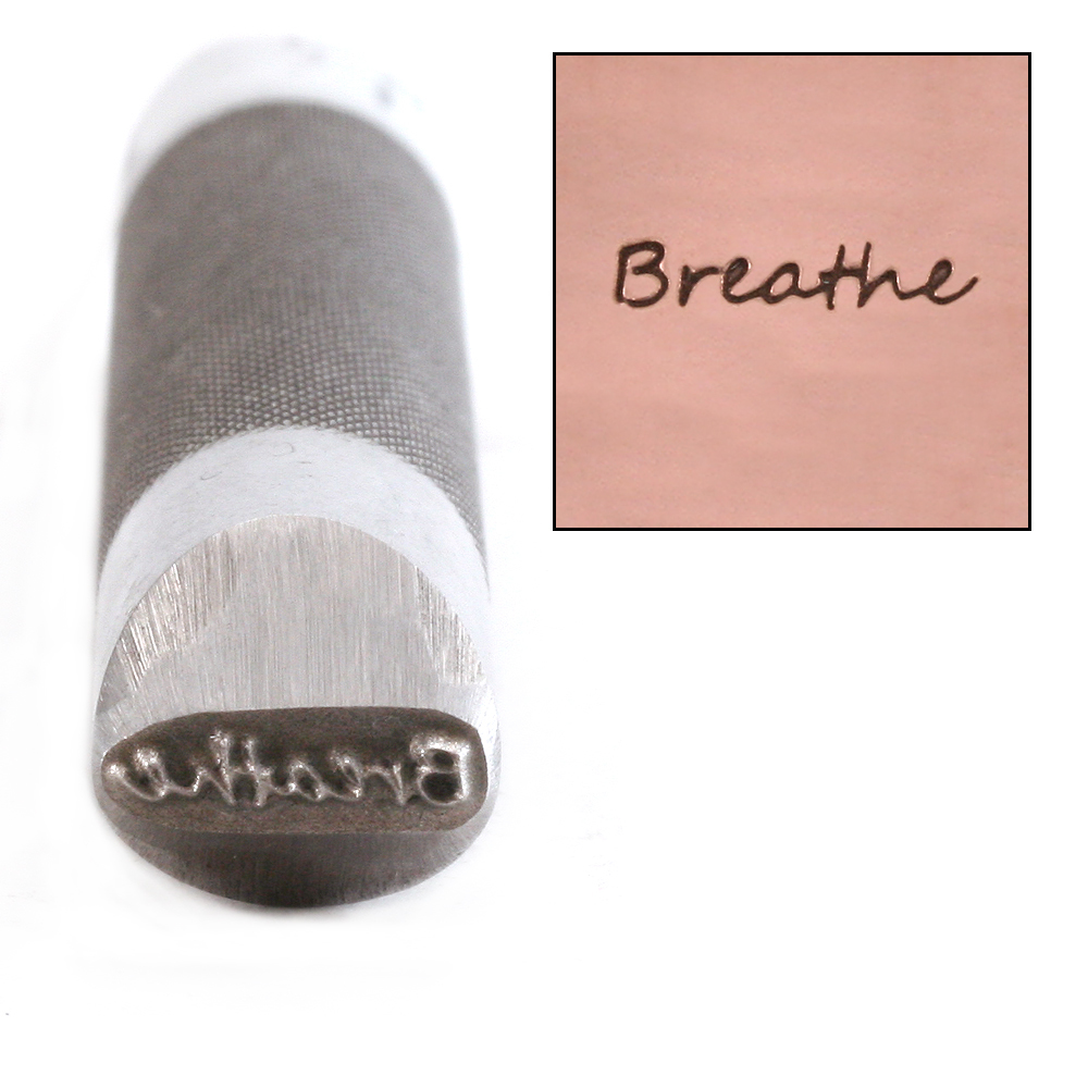 Metal Stamping Tools Advantage Series 'Breathe' Metal Design Stamp Guaranteed on Stainless Steel
